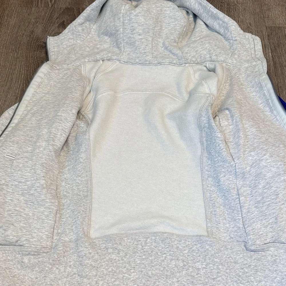 lululemon Scuba Full Zip Hoodie Light Grey - Picture 5 of 7